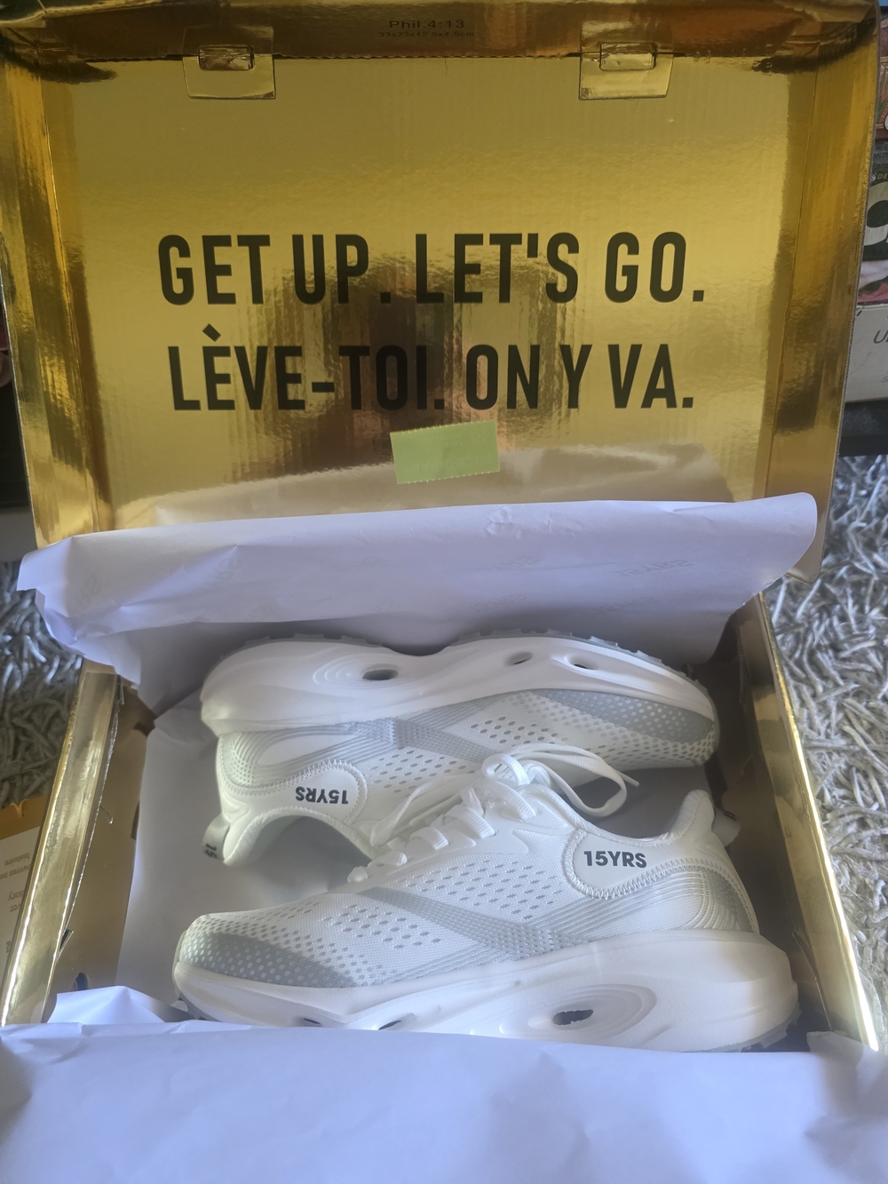 15YRS White Athletic Sneakers